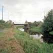 Hungryside Bridge, Forth and Clyde Canal, Lifting Bridge
View from West