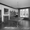 View of library from West the Mitchison's table tennis table in situ.