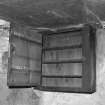 Detail of cupboard in South-West corner of farmhouse.