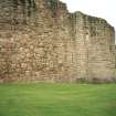 View of external face of castle wall close at the SW corner












