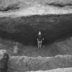 Excavation photograph : area 1 - f1006, Karina in ditch from E.