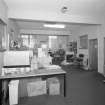 Interior. View of first floor workspace from South