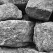 Blackhouse C.
North Building, detail of fragment of cattle dung in wall.