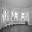 Interior.
View of first floor bow fronted bedroom from N.