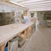 Interior. 
View looking towards Oven No.2  which is a coal-fired oven.