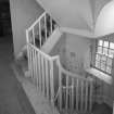Interior. N range, first floor staircase