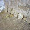 View of unprovenanced stacking stones beside church