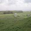 Muck, Sean Bhaile. Township. View from NW, looking across to Port Mor.