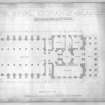 Photographic copy of drawingn showing ground floor plan.
