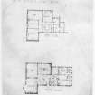 Unidentified.
Milngavie, House for Michael Diack.
Photographic copy of drawing showing plan of proposed electric lighting on ground and upper floors.