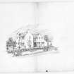 Unidentified.
Milngavie, House for Michael Diack.
Photographic copy of drawing showing perspective view.