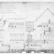 Photographic copy of drawing showing plan, elevation and detail of garden at house for Fred N Henderson.