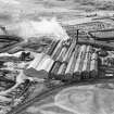 north British Steel Foundry Ltd, Balbardie Steel Works, Paulville, Bathgate, west Lothian, Scotland, 1949. Oblique aerial photograph taken facing west.