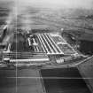 Pressed Steel Co, Ltd, Linwood Works, Linwood Road, Millarston, Paisley, Renfrewshire, Scotland, 1950. Oblique aerial photograph taken facing north-east.  This image has been produced from a crop marked negative.