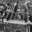 Glasgow, general view, showing Arbuckle, Smith and Co, Bonded Warehouse, Stanley Street and east Vermont Street,   Pollokshields, Govan, Lanarkshire, Scotland, 1950. Oblique aerial photograph taken facing north.  This image has been produced from a crop marked negative.