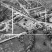 The Alloa Glass Works Co. Ltd., Keilarsbrae, Alloa, Clackmannan, Scotland, 1952. Oblique aerial photograph, taken facing west.