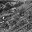 General view, showing Peter Anderson Ltd. Bridge Mill, Huddersfield Street and Gala Water, Galashiels, Selkirkshire, Scotland, 1939.  Oblique aerial photograph taken facing east. 