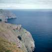 View of North cliffs and Soay.