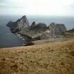 General view of Hirta and Dun, St Kilda.