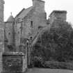 Stobhall. Castle and kitchen from NE.
