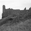 Dunure Castle. View from South.