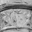 Iona Abbey Capital. Decorated Base of Column