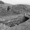View of interior of Carn Liath broch.