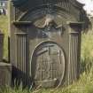 View of headstone to William Keay shipmaster d. 1809, Tayport Parish Churchyard.

