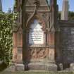 View of monument to David Stevenson Ireland d.1890 and wife Amelia Bonthrone d.1891, St Andrew's Cathedral  Eastern cemetery.