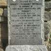 View of gravestone to the Drysdale family, St Andrew's Cathedral Eastern cemetery .