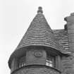 Fordyce Castle. Detail of monogram on turret.