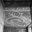 Arbuthnott House. Interior.
View of drawing room ceiling.