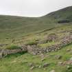 St Kilda, Village Bay. Cleitean 144 and 145, view from east.