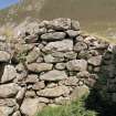 St Kilda, Village Bay. Blackhouses I, interior of north gable.