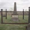 View of obelisk to Donald McDonald d.1864, Govan Old Parish Church burial ground.