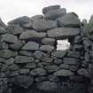 St Kilda Village, view of window in 'blackhouse' I.