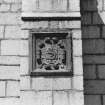 Aberdeen, King's College, Chapel.
Detail of armorial mural panel on South wall of Chapel.
