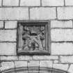 Aberdeen, King's College, Chapel.
Detail of heraldic mural panels on South wall of Chapel.