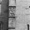 Aberdeen, King's College, Chapel.
Detail of arms of James IV on West side of Chapel tower.