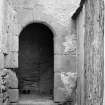 Balfluig Castle. View of entrance doorway.