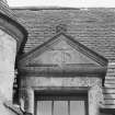 Detail of northern most dormer on W wing (outside).