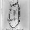 Publication drawing; plan of Drimore viking house. Photographic copy.