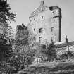 Neidpath Castle, general view from south. Print filed with PB 67.