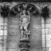 Stirling Castle, Royal Palace, North facade. Detail of sculpture in bay 15.