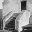 Detail of steps to loft, St Andrew's Church, Tongue.