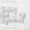 Photographic copy of plan of roof, Aros House, Mull.