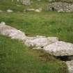 Stone slabs covering the souterrain, St Kilda.