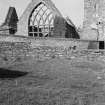 View of south gable and tracery window, Old St Peter's Church, Wilson Lane, Thurso.
