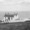 General view of lightkeeper's cottage, St Abb's Head Lighthouse.