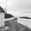 Detail of wall at lightkeeper's cottage, St Abb's Head Lighthouse.